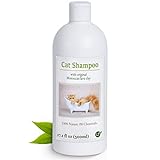 Champú para gatos | Orgánico | Libre de químicos y jabones | Hipoalergénico | Contra el picor | Con polvo de lava original marroquí | 500 ml | Para pelos cortos y largos | Deja el pelo brillante.