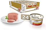 Purina Gourmet Gold Mousse, Comida Húmeda para Gato con Buey, 24 latas de 85g