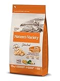 Nature's Variety Selected, Pienso para Gatos Adultos Esterilizados, Sin cereales, con Pollo campero deshuesado, 1,25kg
