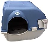 Omega Paw Roll n' Clean - Gatera para gatos (autolimpiable, semiautomática, tamaño pequeño) - M - 41,91cm x 47cm x 43,18cm - color Azul