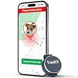 TrackiPet GPS Perros - Suscripción necesaria - Mini Localizador con 4G SIM, Rastreador Dogtrace Tracker para Todos los tamaños Collar, Localización en Vivo Rango Ilimitado Seguimiento, App Web, IP67