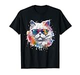 Gato Persa, Colorido Gato Persa Camiseta