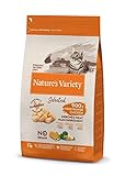 Nature's Variety Selected, Pienso para Gatos Adultos Esterilizados, Sin cereales, con Pollo campero deshuesado, 3kg