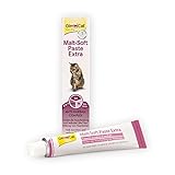 GimCat Malt-Soft Extra, pasta con malta- Anti-Hairball snack para gatos favorece la excreción de bolas de pelo - 1 tubo (1 x 200 g)