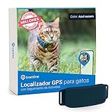 Tractive - Collar gato GPS, Localización en tiempo real, Historial de ubicaciones, Monitor de actividad