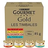 Purina Gourmet Gold Tartalette, Comida Húmeda para Gato Pack Surtido, 96 latas de 85g